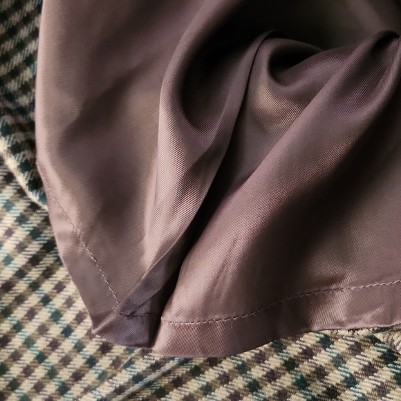 Zara Wool Houndstooth Brown Green Tweed Mad Men Dress Belted Pockets SMALL 4 - Picture 8 of 8